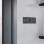 Рамка из поликарбоната на 3 поста Hammer черный W0032408