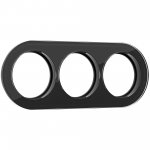 Рамка из стекла на 3 поста черный W0035108