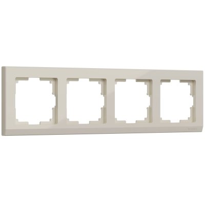 Рамка из поликарбоната на 4 поста Stark слоновая кость W0041803