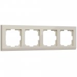 Рамка из поликарбоната на 4 поста Stark слоновая кость W0041803