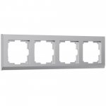 Рамка из поликарбоната на 4 поста Stark серебряный W0041806