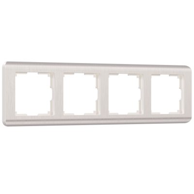 Рамка из поликарбоната на 4 поста Stream перламутровый W0042113