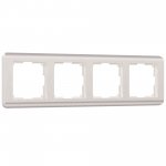 Рамка из поликарбоната на 4 поста Stream перламутровый W0042113