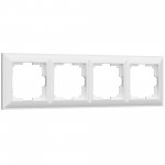 Рамка из пластика на 4 поста Fiore белый W0042201