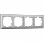 Рамка из поликарбоната на 4 поста Fiore серебряный W0042206