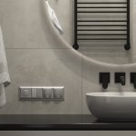 Рамка из поликарбоната на 4 поста Fiore серебряный W0042206