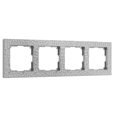 Рамка из поликарбоната на 4 поста Hammer серебряный W0042406