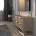 Рамка из поликарбоната на 4 поста Hammer серебряный W0042406