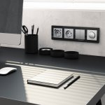 Рамка из акрила на 4 поста Acrylic черный W0042708