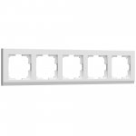 Рамка из поликарбоната на 5 постов Stark белый W0051801
