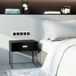 Рамка из поликарбоната на 5 постов Snabb Basic белый W0052001