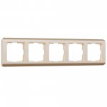 Рамка из поликарбоната на 5 постов Stream шампань W0052111