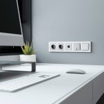 Рамка из поликарбоната на 5 постов Hammer белый W0052401