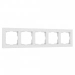 Рамка из поликарбоната на 5 постов Hammer белый W0052401