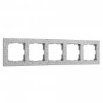 Рамка из поликарбоната на 5 постов Hammer серебряный W0052406
