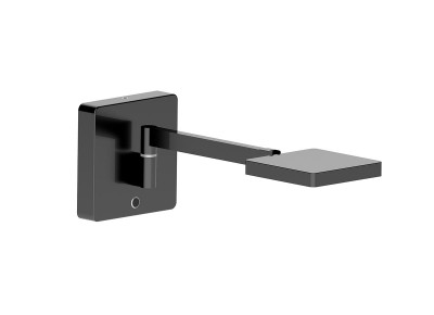 Donolux бра, 10 Ватт, 800 Lm, 3000К, черный анодированный алюминий, сенсорный выключатель с USB порт