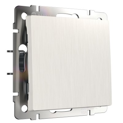 Выключатель одноклавишный проходной (перламутровый рифленый) W1112013 Выключатель одноклавишный проходной (перламутровый рифленый) W1112013