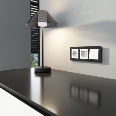 Выключатель одноклавишный проходной с подсветкой (белый) W1112101 Выключатель одноклавишный проходной с подсветкой (белый) W1112101