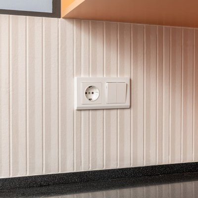 Выключатель двухклавишный проходной (белый) W1122001 Выключатель двухклавишный проходной (белый) W1122001