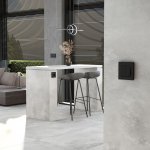 Выключатель двухклавишный с самовозвратом (черный матовый) W1122408