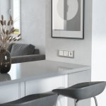 Розетка с заземлением (перламутровый рифленый) W1171013