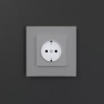 Розетка с подсветкой W (белый матовый) W1171461