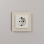 Розетка с подсветкой W (айвори матовый) W1171462