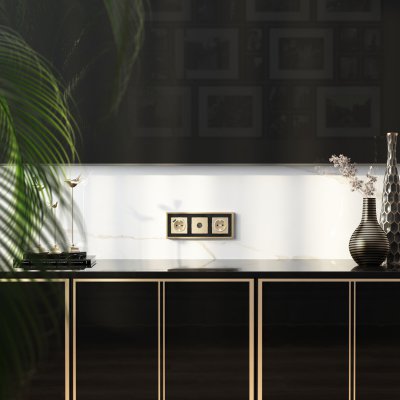 Накладка для розетки USB (шампань рифленый) W1179510 Накладка для розетки USB (шампань рифленый) W1179510