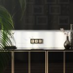 Накладка  для розетки USB (шампань рифленый) W1179510