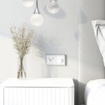 Накладка для розетки USB (белый акрил) W1179541