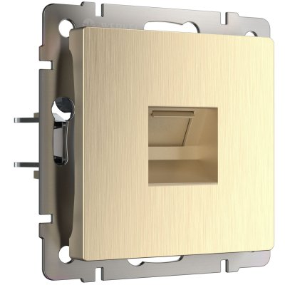 Розетка Ethernet RJ-45 (шампань рифленый) W1181010 Розетка Ethernet RJ-45 (шампань рифленый) W1181010