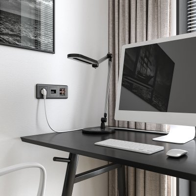 Акустическая розетка (графит рифленый) W1185004 Акустическая розетка (графит рифленый) W1185004