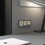 Накладка для двойной розетки Еthernet RJ-45 (айвори акрил) W1191143