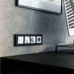 Выключатель двухклавишный проходной с подсветкой белый W1222101