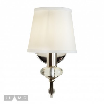 Настенный светильник iLamp Magic W2344-1 Никель+белый Настенный светильник iLamp Magic W2344-1 Никель+белый