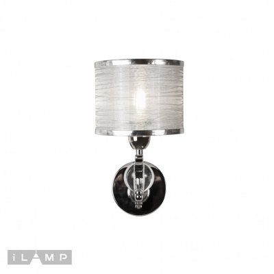 Настенный светильник iLamp Chelsea W2400-1 Nickel Настенный светильник iLamp Chelsea W2400-1 Nickel