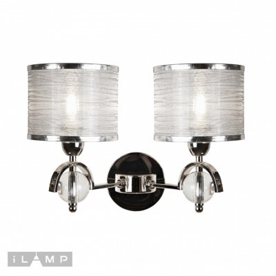 Настенный светильник iLamp Chelsea W2400-2 Nickel Настенный светильник iLamp Chelsea W2400-2 Nickel
