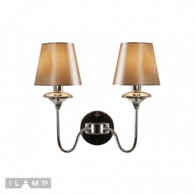 Настенный светильник iLamp Rolling W2406-2 Nickel Настенный светильник iLamp Rolling W2406-2 Nickel