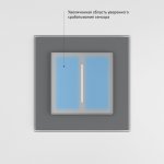 Умный сенсорный диммер серебряный W3443106