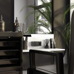 Выключатель одноклавишный Gallant черный/хром W5010035