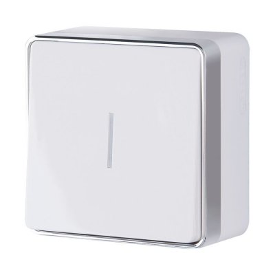 Выключатель одноклавишный с подсветкой Gallant белый W5010101 Выключатель одноклавишный с подсветкой Gallant белый W5010101