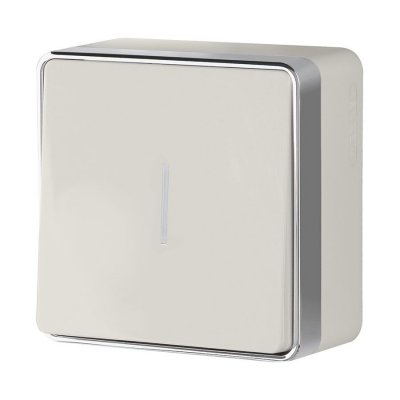 Выключатель одноклавишный с подсветкой Gallant слоновая кость W5010103