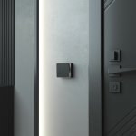 Выключатель одноклавишный с подсветкой Gallant черный/хром W5010135