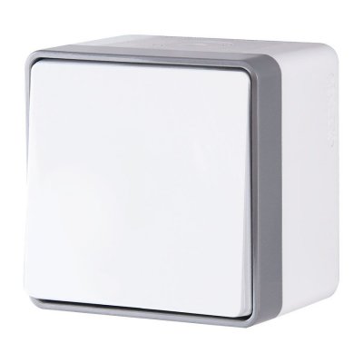 Выключатель одноклавишный влагозащищенный Gallant белый W5010201 Выключатель одноклавишный влагозащищенный Gallant белый W5010201