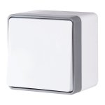 Выключатель одноклавишный влагозащищенный Gallant белый W5010201