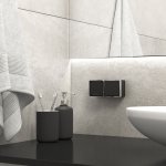 Выключатель одноклавишный влагозащищенный Gallant черный/хром W5010235