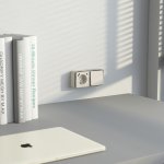 Выключатель одноклавишный проходной Gallant слоновая кость W5012003