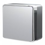 Выключатель одноклавишный проходной Gallant серебряный W5012006