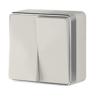 Выключатель двухклавишный Gallant слоновая кость W5020003