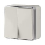 Выключатель двухклавишный Gallant слоновая кость W5020003